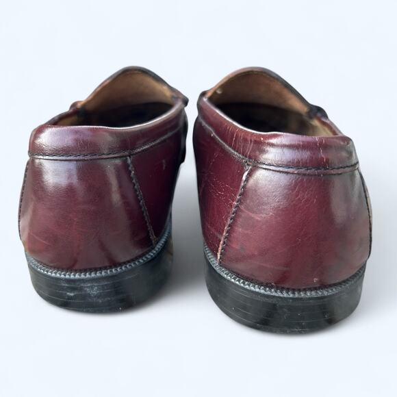 Vintage GH Bass Men's Kiltie Tassel Loafers Walnut Brown  10 N Preppy Academic - Picture 6 of 9